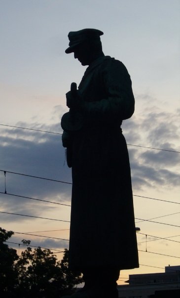 Part of the former Soviet memorial back in 2009.