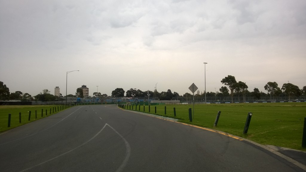 Albert Park pit entry