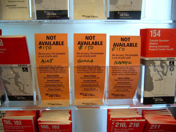 Seattle Bus #150 schedule