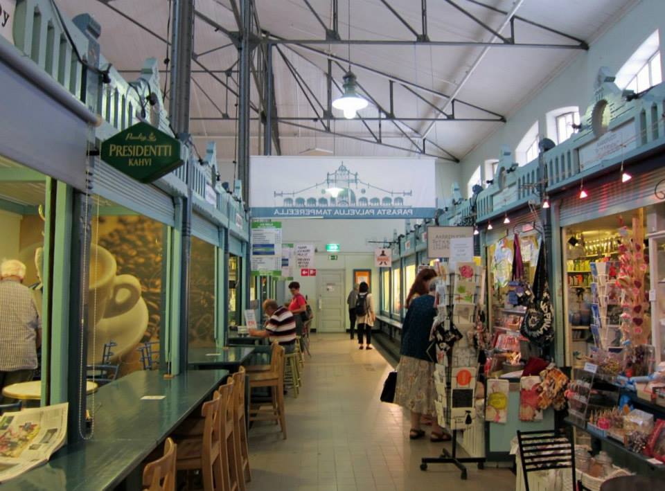 Inside the kauppahalli
