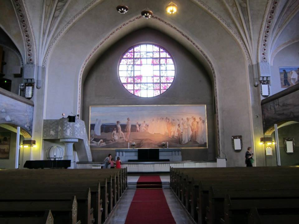 The alterpiece by Magnus Enckell