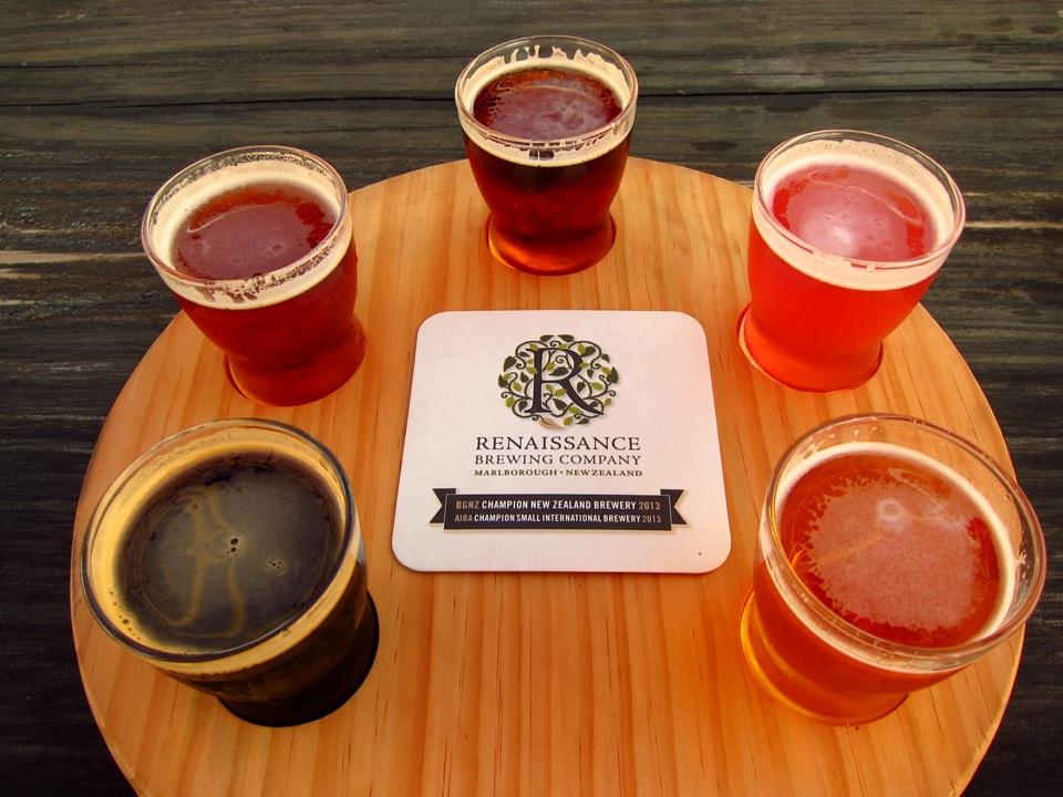 Renaissance tasting paddle