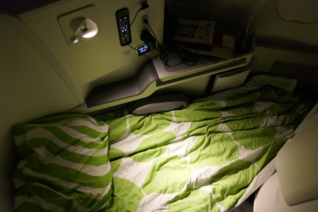 Finnair flat bed